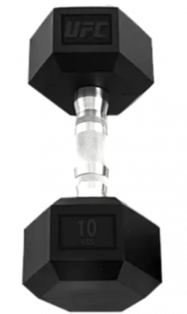 Гантель шестигранная 10 кг. UFC UHA-69711