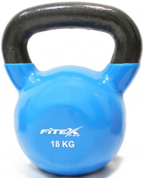 Гиря в виниловой оболочке Fitex Pro, 18 кг