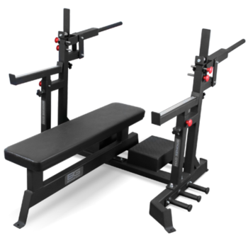 Скамья для жима пауэрлифтерская с механизмом подъёма штанги Bronze Gym AL-321