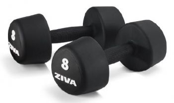 Набор аэробных уретановых гантелей Ziva 1-10 кг, 10 пар