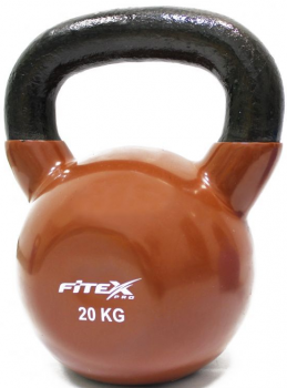 Гиря в виниловой оболочке Fitex Pro, 20 кг