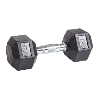 Гантель гексагональная обрезиненная ZSO, 9 кг