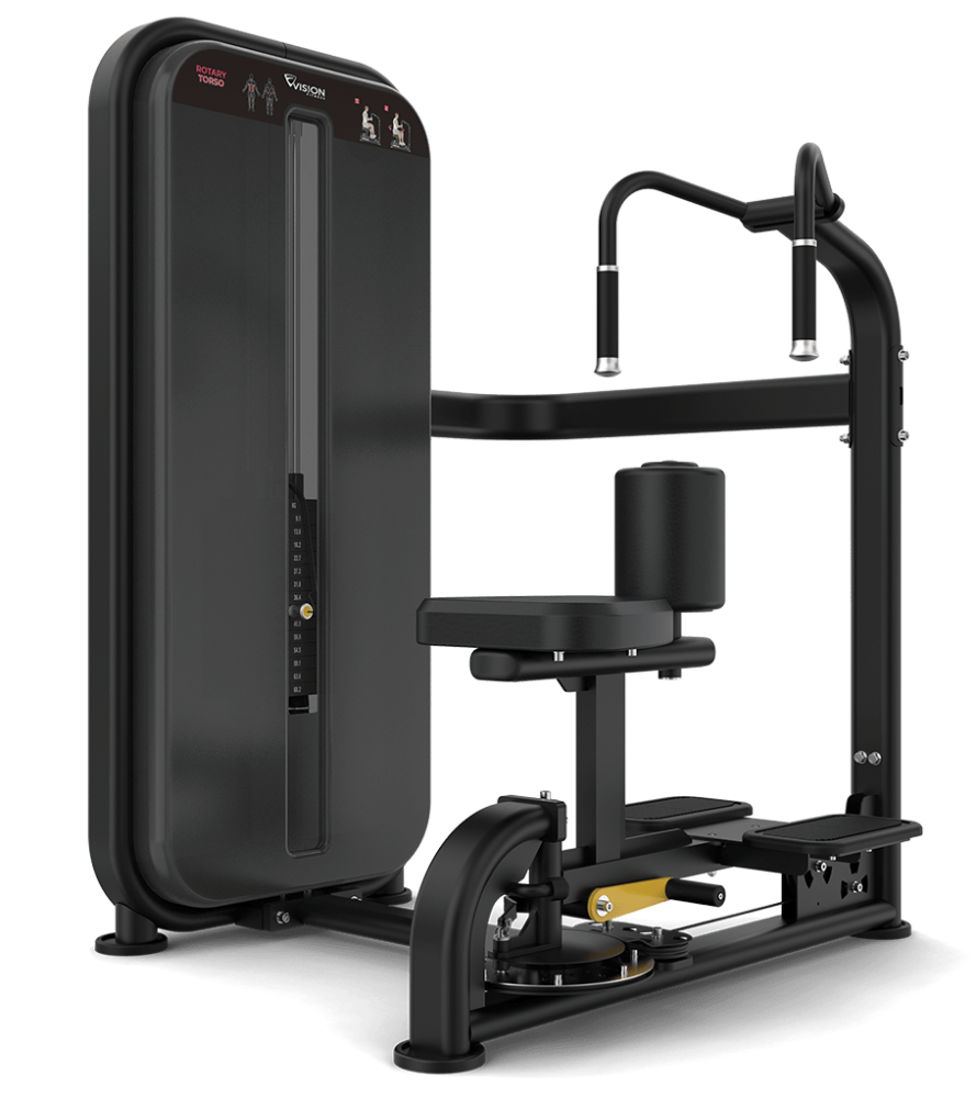 Вращение торса. Вес стека 100 кг. Vision Fitness VST600-S55