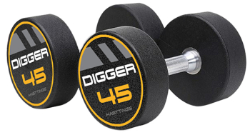 Комплект полиуретановых гантелей (20 пар) Hasttings Digger HD51D4C-2,5-50