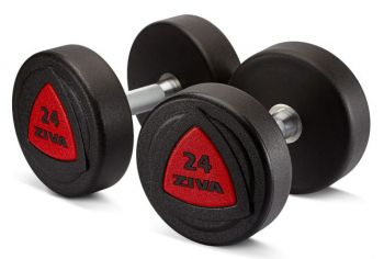 Гантельный ряд с уретановым покрытием Ziva 52-60 кг (5 пар)