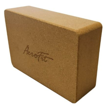 Блок для йоги пробковый Aerofit AFBL03