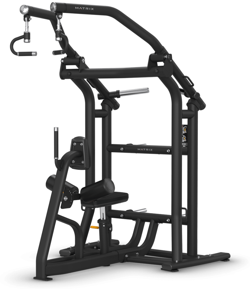 Тяга сверху с вращающимися рукоятками (независимые рычаги). Matrix Magnum MG-PL37