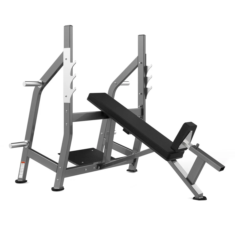 Скамья для жима с положительным углом наклона Realleader FW-2002 (оливковая рама, коричневая обивка)