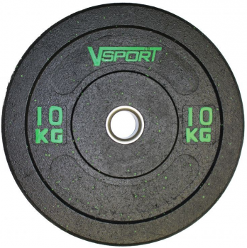 Диск бамперный черный V-Sport,10 кг