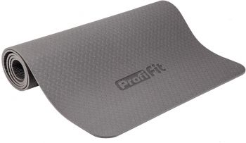 Коврик для йоги и фитнеса Profi-Fit, 6 мм, Стандарт (серый)