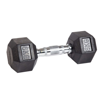 Гантель гексагональная обрезиненная ZSO, 6 кг