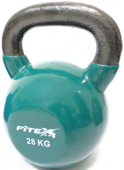 Гиря в виниловой оболочке Fitex Pro, 28 кг