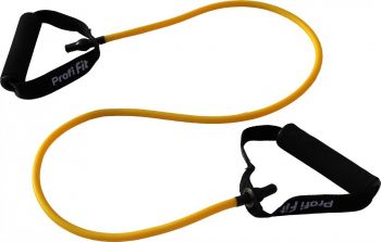 Эспандер трубчатый Profi-Fit, желтый, сопротивление 3,5 кг
