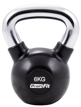 Гиря обрезиненная с хромированной ручкой 8 кг. Profi-Fit