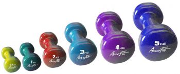 Гантель в виниловой оболочке Aerofit, 5 кг, синий