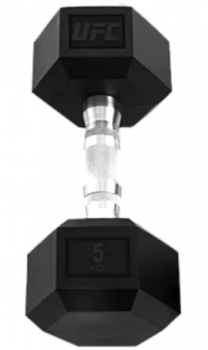 Гантель шестигранная 5 кг. UFC UHA-69706