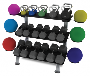 3-х уровневая стойка для гантелей True FS-24