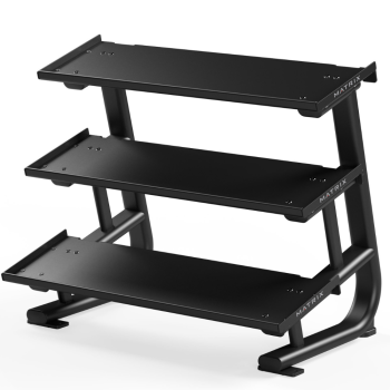 Короткая трёхъярусная стойка для гантелей с плоскими полками Matrix Magnum MG-A544