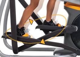 Разработанная Институтом Купера траектория Bioradius Perfect Stride™ для наилучшего аэробного результата Разработанная Институтом Купера траектория Bioradius Perfect Stride™ для наилучшего аэробного результата