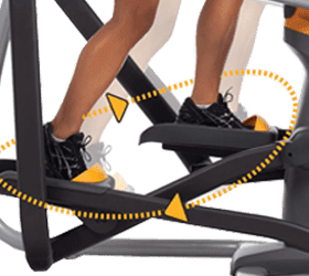 Разработанная Институтом Купера траектория Bioradius Perfect Stride™ для наилучшего аэробного результата Разработанная Институтом Купера траектория Bioradius Perfect Stride™ для наилучшего аэробного результата