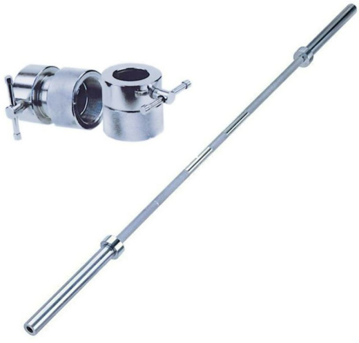 Гриф штанги «Олимпийской» с замками (50 мм) Fitex L001