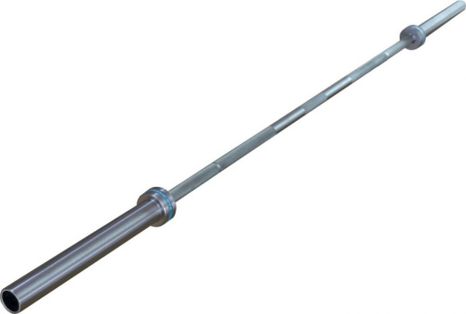 Гриф для пауэрлифтинга, D-50, L2200, гладкая втулка, до 680 кг, замки-пружины. Profi-Fit - фото 1