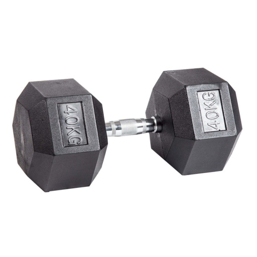 Гантель гексагональная обрезиненная ZSO, 40 кг - фото 1