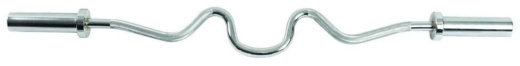 Гриф сильно изогнутый хромированный Aerofit - фото 1