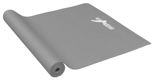 Коврик для йоги MakFit, 172x61x0,6 мм, серый