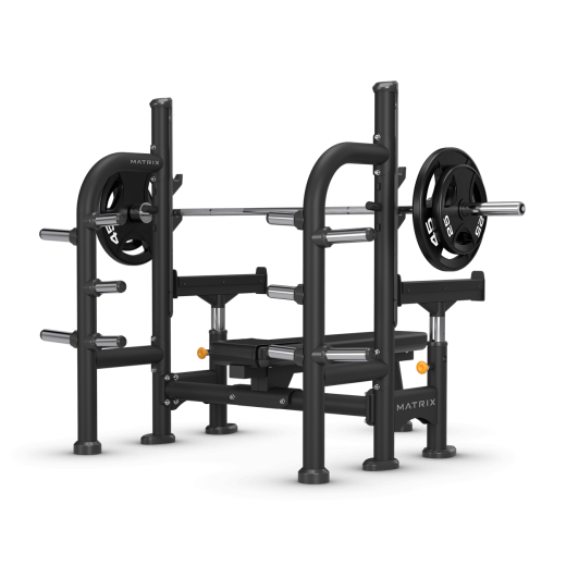 Скамья горизонтальная для жима со страховочными упорами Matrix Magnum MG-A78S - фото 4