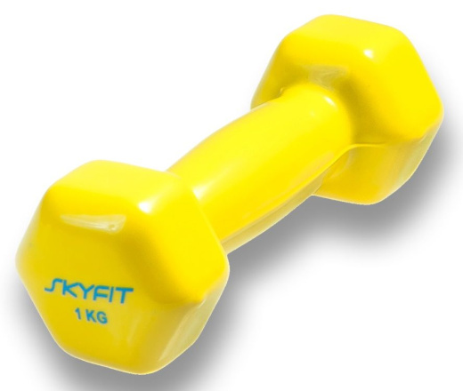 Гантель SkyFit в виниловой оболочке 1 кг - фото 1