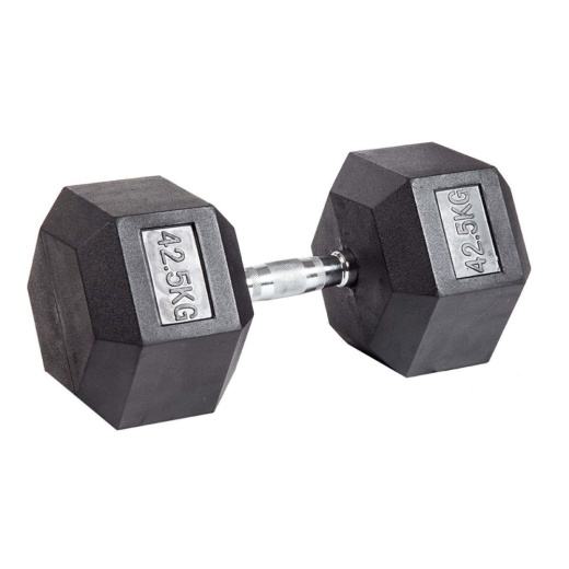 Гантель гексагональная обрезиненная ZSO, 42,5 кг - фото 1