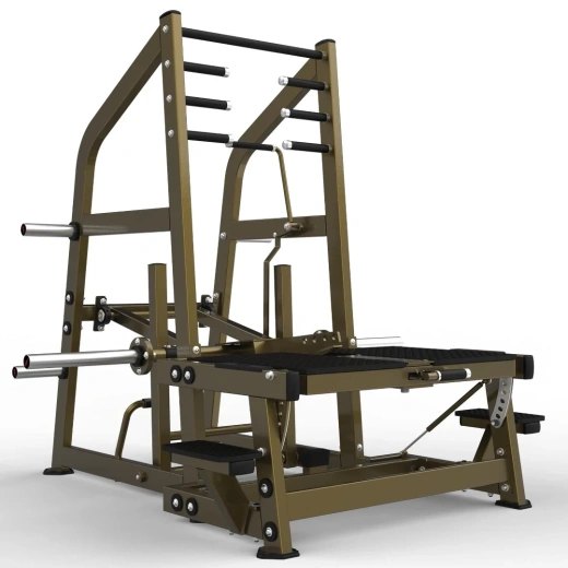 Приседания с поясом (колодец) на свободных весах Realleader LD-2004 (HSPro-2004) (серая рама, черная обивка)