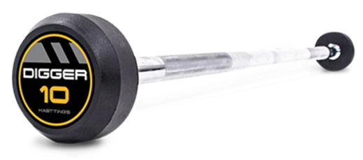 Комплект прямых фиксированных обрезиненных штанг (5 шт.) от 10 до 30 кг. UFC HD51G2A-10-30 - фото 1