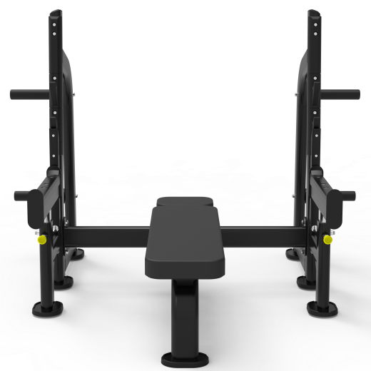 Олимпийская горизонтальная скамья для жима со страховочными упорами Impulse ITF8202+ITF8202OPT - фото 2