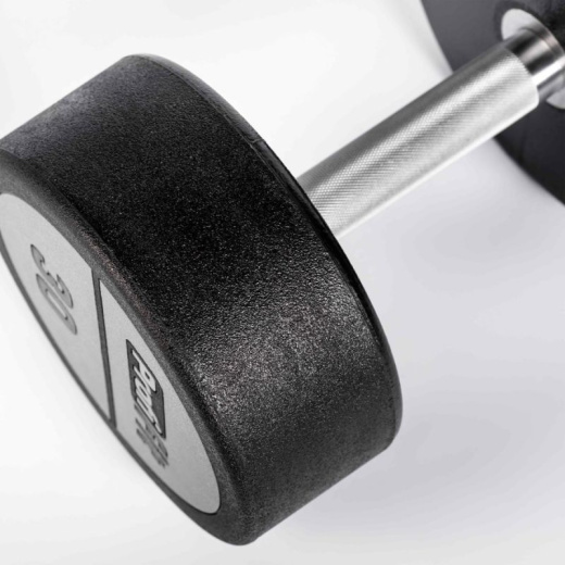 Гантельный ряд полиуретановый LEVEL (шаг 2,5 кг, 5 пар) 27,5-37,5 кг Profi-Fit - фото 3