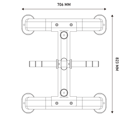 Стойка для дисков и грифов Hasttings Digger OPT66 - фото 2