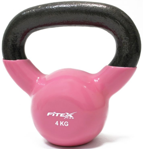 Гиря в виниловой оболочке Fitex Pro, 4 кг - фото 1