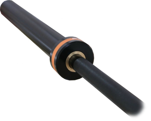 Гриф для штанги, D-50, L2200, гладкая втулка, до 500 кг, замки-пружины (Черный). Profi-Fit - фото 2