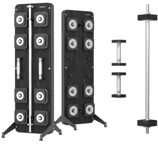 Набор для силовых тренировок: гантели и штанга со стойкой для хранения Xenjoy XD5s - фото 1