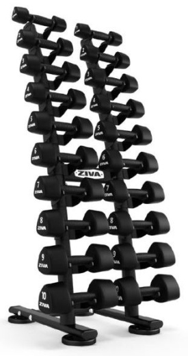 Стойка для 10 пар аэробных гантелей Ziva