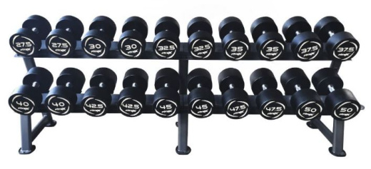 Комплект PVC гантелей 27,5-50 кг (10 пар) со стойкой Fitex FTX-313.1