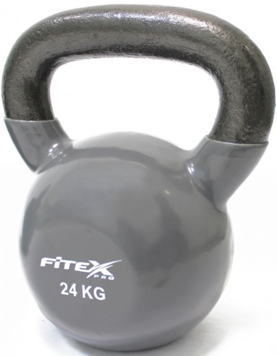 Гиря в виниловой оболочке Fitex Pro, 24 кг - фото 1