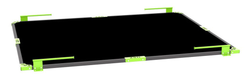 Помост тяжелоатлетический, резина, 2000х2500х40 мм. DHZ