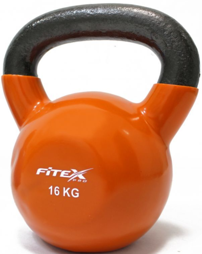 Гиря в виниловой оболочке Fitex Pro, 16 кг - фото 1