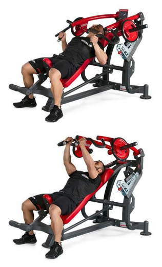 Жим от груди в наклоне (скамья, базовая) Panatta 1HP533B - фото 3