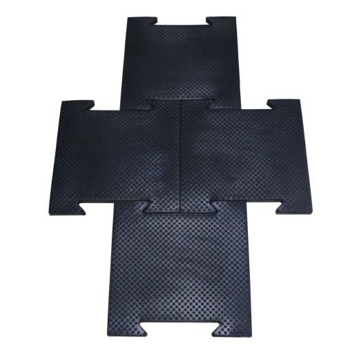 Коврик резиновый (черный) 500x500x25 мм Profi-Fit