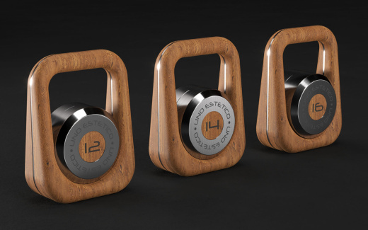 Гиря 12 кг. UNO BRIO Uno Estetico UN-1712 - фото 2