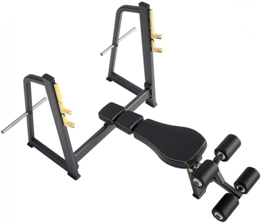 Скамья-стойка для жима под углом вниз DHZ E-1041В - фото 1