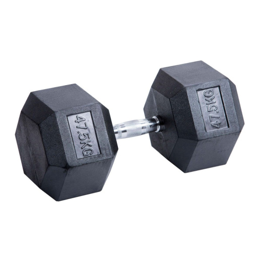 Гантель гексагональная обрезиненная ZSO, 47,5 кг - фото 1